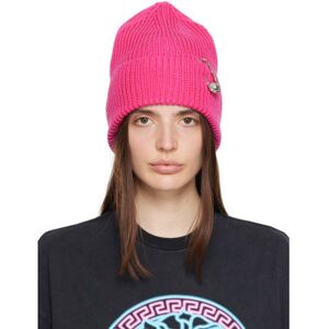 Versace Pink Safety Pin Beanie  - 1Po30/Hot Pink - Size: UNI - female