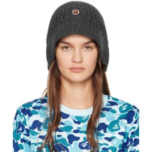 BAPE Gray Ape Head One Point Bucket Hat  - Gray - Size: UNI - female