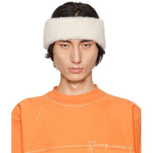 JACQUEMUS Off-White Le Papier 'Le Bandeau Neve' Headband  - 110 OFF-WHITE - Size: UNI - male