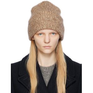 TOTEME Beige Rib Beanie  - 073 Beige Melange - Size: UNI - female