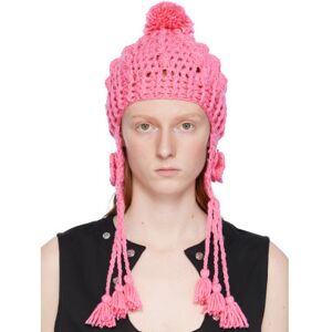 Anna Sui Pink Butterfly Beanie  - Rose - Size: UNI - female