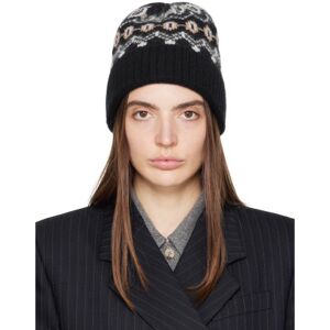 KHAITE Black Alpina Beanie  - 283 BLACK MULTI - Size: UNI - female