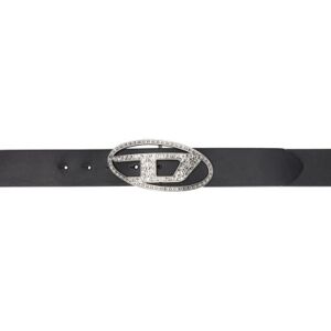 Diesel Black B-1dr Strass Belt  - T8013 - Size: cm 80 - female