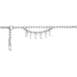 Diesel Silver B-Charm Chain Belt  - H1534 - Size: UNI - female