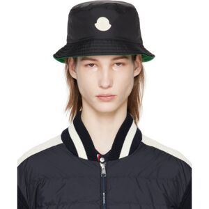 Moncler Black Reversible Bucket Hat  - 999 BLACK - Size: Extra Large - male