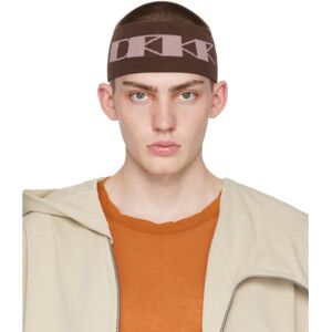 Rick Owens DRKSHDW Brown 'DRKR' Headband  - 4413 KHAKI BROWN/DAR - Size: UNI - male