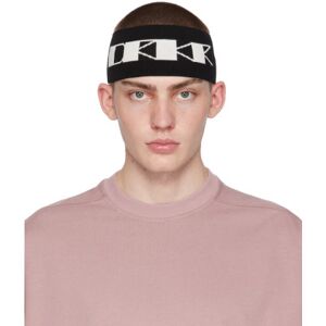 Rick Owens DRKSHDW Black 'DRKR' Headband  - 911 BLACK/MILK/MILK - Size: UNI - male