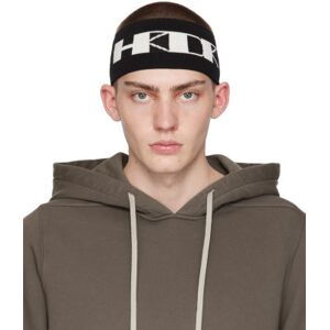 Rick Owens DRKSHDW Black 'HRDR' Headband  - 911 BLACK/MILK/MILK - Size: UNI - male