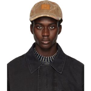 Acne Studios Brown Leather Patch Cap  - ALL Toffee brown - Size: UNI - male