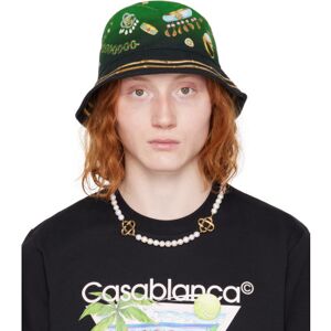 Casablanca Green 'La Boite A Bijoux' Bucket Hat  - LA BOITE A BIJOUX - Size: Medium - male