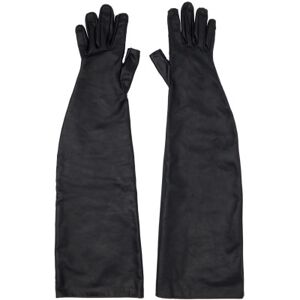 Rick Owens Black Beach Gloves  - 09 Black - Size: ˝ 8 - female