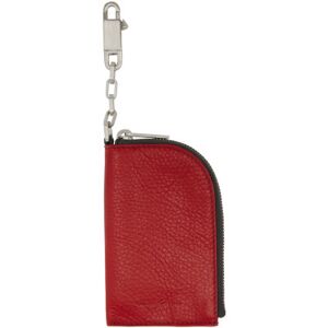 Rick Owens Red Hook Wallet  - 03 CARDINAL RED - Size: UNI - male