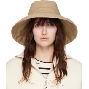 Jil Sander Beige Bucket Beach Hat  - 260 DOVE GREY - Size: Large - female