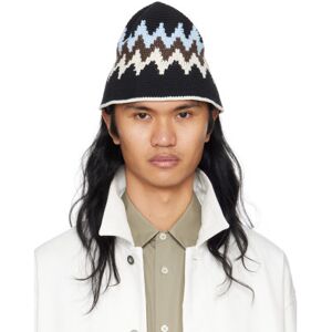 Jil Sander Black Crochet Bucket Hat  - 990 BLACK - Size: UNI - male