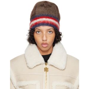 Balmain Brown Brushed Beanie  - WFP Marron/Marron - Size: UNI - female