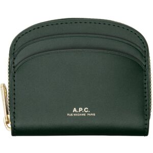 A.P.C. Green Demi-Lune Mini Compact Wallet  - KAY Bottle Green - Size: UNI - female