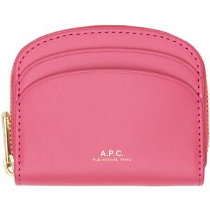 A.P.C. Pink Demi-Lune Mini Compact Wallet  - FAH Fuschia - Size: UNI - female