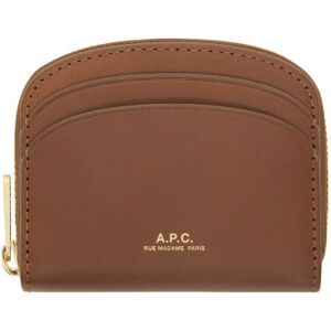 A.P.C. Tan Demi-Lune Mini Compact Wallet  - CAD Noisette - Size: UNI - female