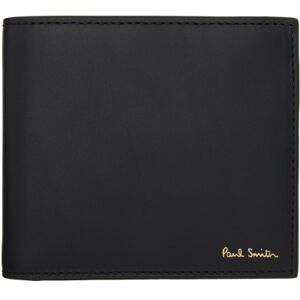 Paul Smith Black Leather 'Signature Stripe' Interior Billfold Wallet  - 79 Blacks - Size: UNI - male