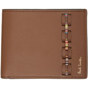 Paul Smith Brown Woven Front Wallet  - 62 Browns - Size: UNI - male