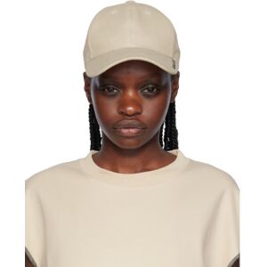 Mugler Beige Logo Cap  - 2008 Champagne - Size: Large - female