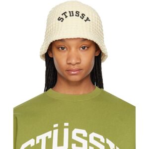 Stüssy Off-White Waffle Knit Bucket Hat  - Bone - Size: UNI - female