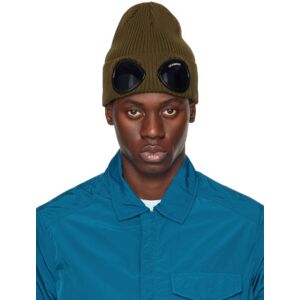 C.P. Company Khaki Goggle Beanie  - IVY GREEN 683 - Size: UNI - male