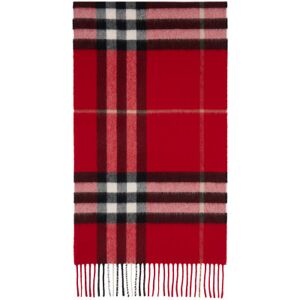 Burberry Red Check Cashmere Scarf  - RED - Size: UNI - female