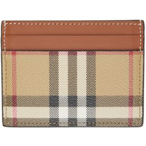 Burberry Beige & Brown Check Card Holder  - ARCHIVE BEIGE - Size: UNI - female