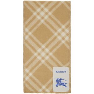 Burberry Beige Check Wool Scarf  - ARCHIVE BEIGE - Size: UNI - male