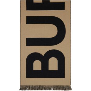 Burberry Beige Logo Wool Scarf  - ARCHIVE BEIGE - Size: UNI - male