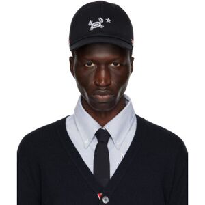 Thom Browne Navy Classic 6-Panel Baseball Cap  - 415 NAVY - Size: Extra Large - male