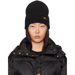 Versace Black Medusa '95 Beanie  - 1B00V Black - Size: UNI - female