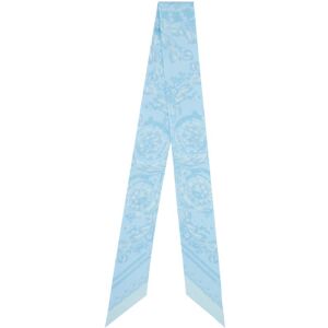 Versace Blue Barocco Scarf  - 5U940-Pale Blue - Size: UNI - female