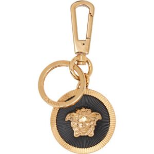 Gold Medusa Biggie Keychain  - Versace Gold-Black - Size: UNI - male