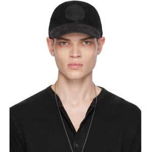 RRL Black Ranch Logo Suede Ball Cap  - BLACK - Size: UNI - male