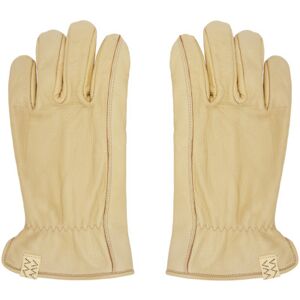 visvim Beige Leather Gloves  - IVORY - Size: Medium - male