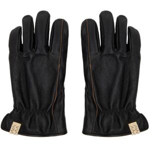 visvim Black Leather Gloves  - BLACK - Size: Medium - male