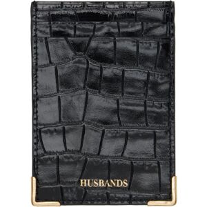 Husbands Black Metal Corners Card Holder  - BLACK - Size: UNI - male