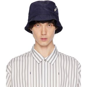 JACQUEMUS Navy 'Le bob Ovalie' Bucket Hat  - 380 NAVY - Size: cm 62 - male