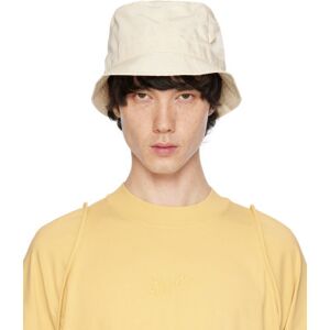 JACQUEMUS Yellow 'Le bob Ovalie' Bucket Hat  - 205 PALE YELLOW - Size: cm 60 - male