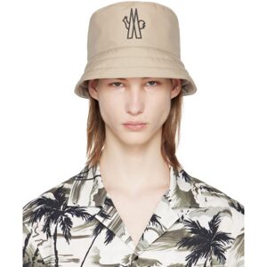 Moncler Grenoble Beige Bonded Bucket Hat  - Not Found 23O - Size: Large - male