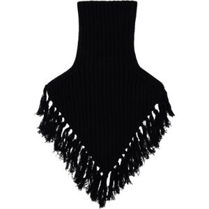 The Letters Black Fringe Neck Warmer  - LFBC-K0001 - Size: UNI - male