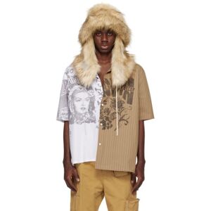 Lanvin Beige Future Edition Faux Fur Fisherman Bucket Hat  - 0602 SAND/CHALK - Size: Small - male