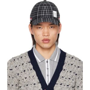 Thom Browne Gray Classic 6-Panel Cap  - 015 CHARCOAL - Size: Large - male