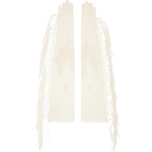 Conner Ives SSENSE Exclusive Off-White Piano Shawl Gloves  - Cream/Multi - Size: UNI - female