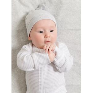 Purebaby Knot Hat - Light Grey - Unisex - Size: 3 months