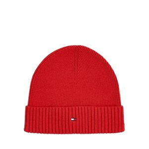 Tommy Hilfiger Essential Flag Cotton & Cashmere Knit Beanie Hat - Empire Flame - Male
