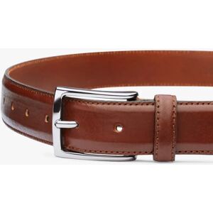 Charles Tyrwhitt Leather Belt, Dark Tan - Dark Tan - Male - Size: 34