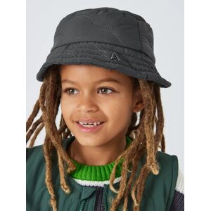 John Lewis ANYDAY Kids' Quilt Bucket Hat, Grey - Grey - Female - Size: 8-12 years